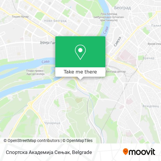 Спортска Академија Сењак map