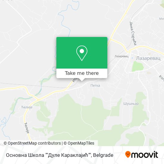 Основна Школа ""Дуле Караклајић"" map