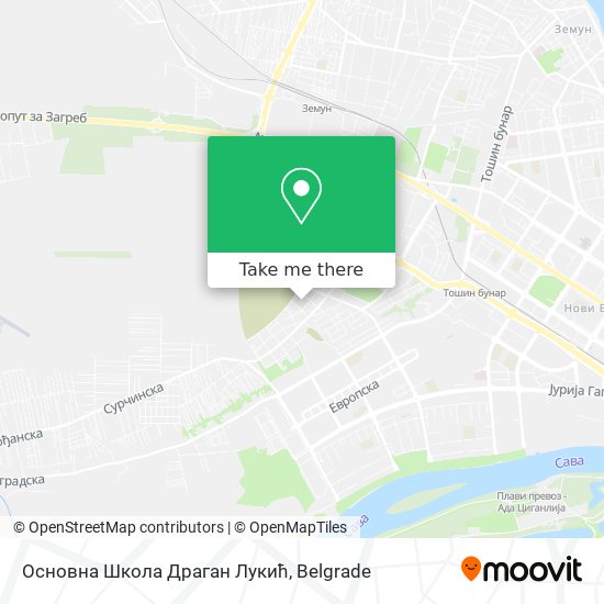 Основна Школа Драган Лукић map