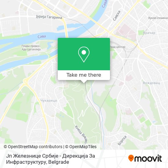 Јп Железнице Србије - Дирекција За Инфраструктуру map