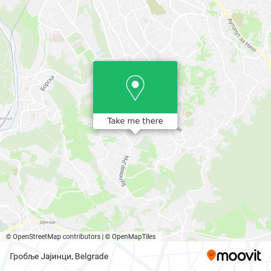 Гробље Јајинци map