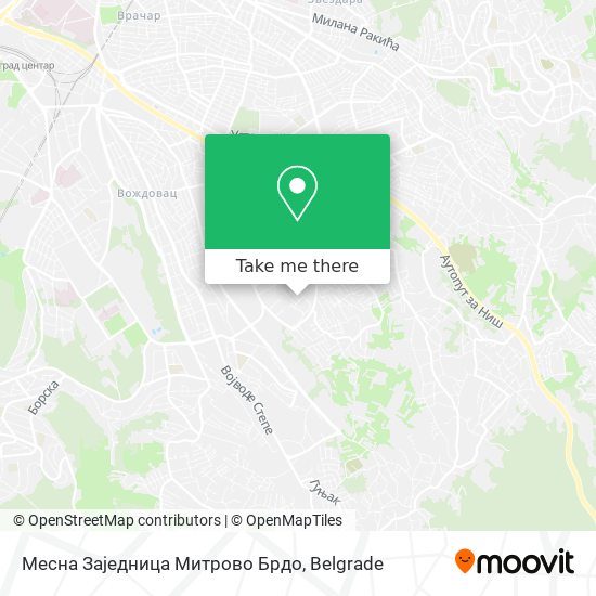 Месна Заједница Митрово Брдо map