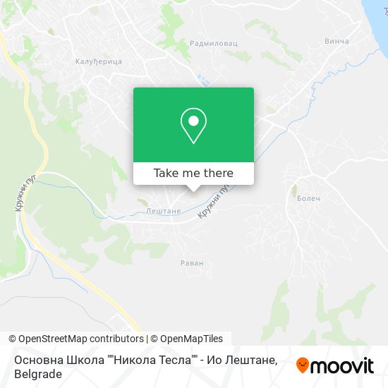 Основна Школа ""Никола Тесла"" - Ио Лештане map