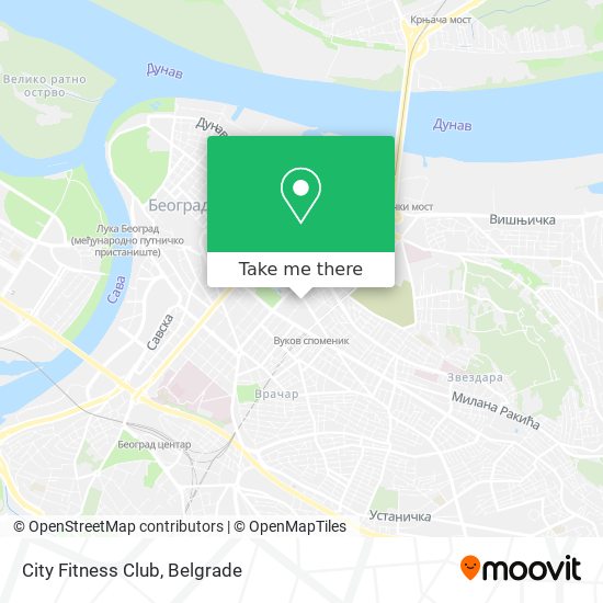 City Fitness Club map