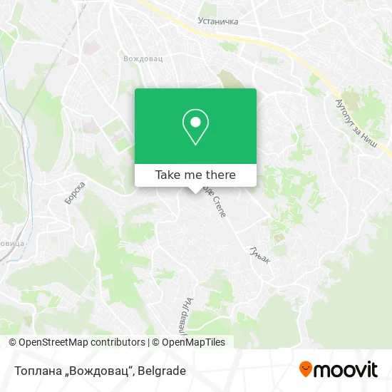 Топлана „Вождовац“ map