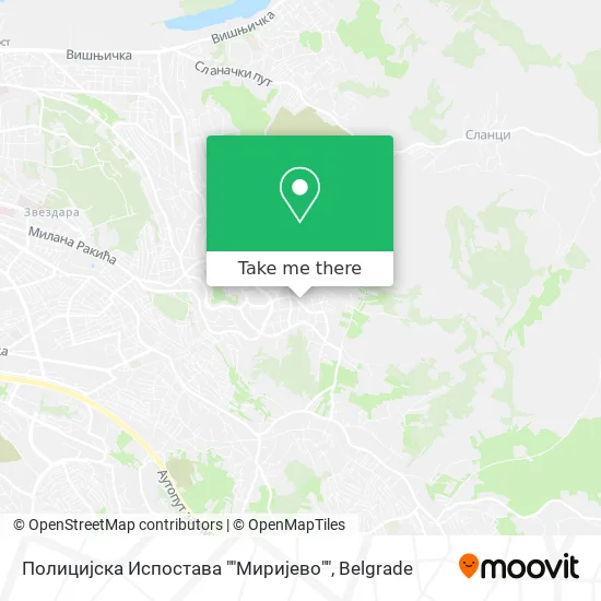 Полицијска Испостава ""Миријево"" map
