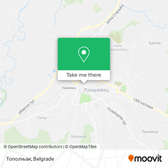 Тополњак map