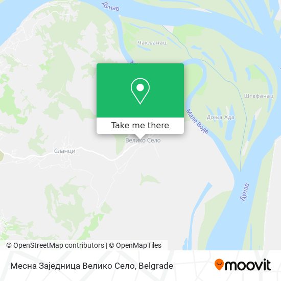 Месна Заједница Велико Село map