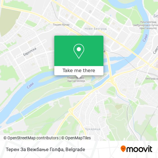 Терен За Вежбање Голфа map