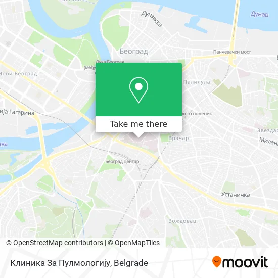 Клиника За Пулмологију map