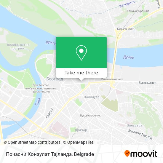 Почасни Конзулат Тајланда map