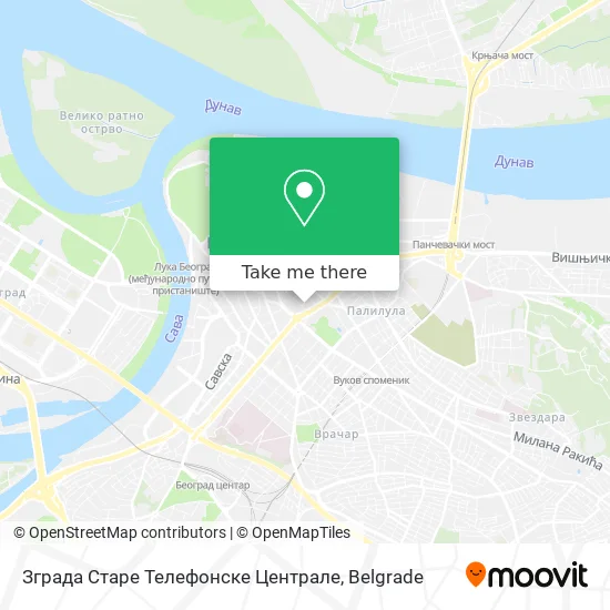 Зграда Старе Телефонске Централе map
