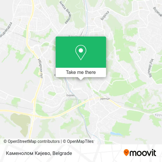 Каменолом Кијево map