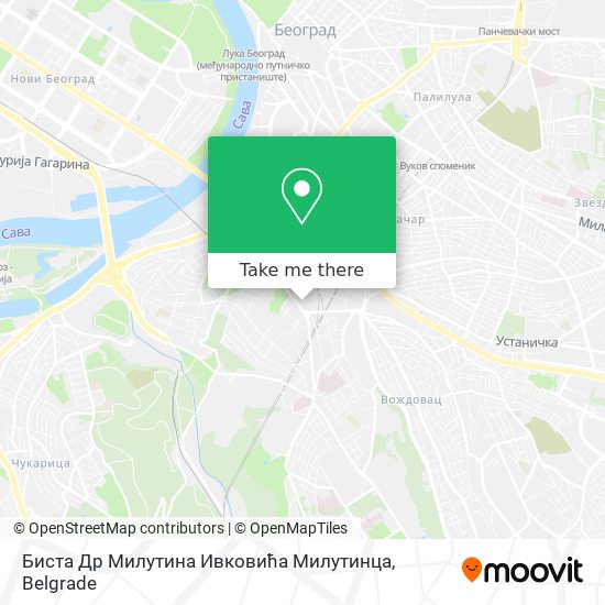 Биста Др Милутина Ивковића Милутинца map