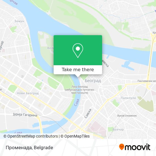 Променада map