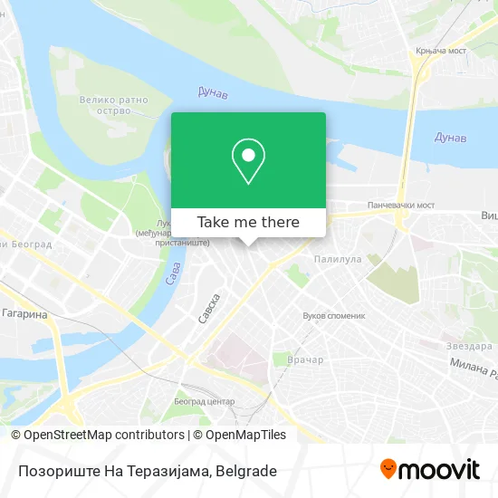 Позориште На Теразијама map