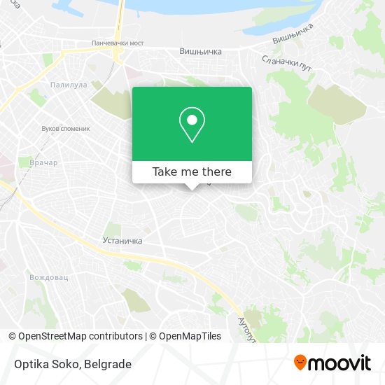 Optika Soko map