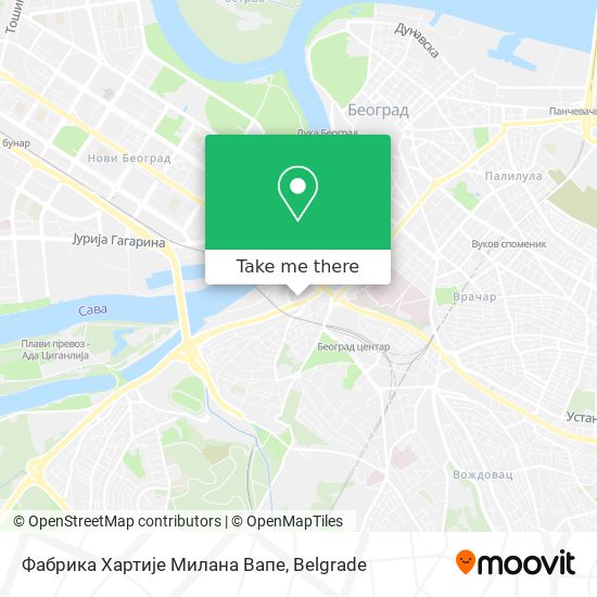 Фабрика Хартије Милана Вапе map