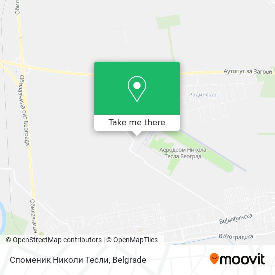 Споменик Николи Тесли map