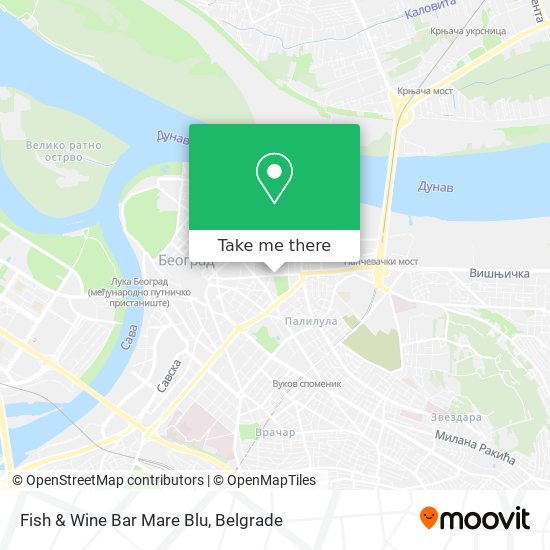 Fish & Wine Bar Mare Blu map