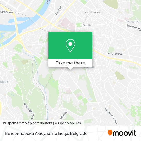 Ветеринарска Амбуланта Беца map