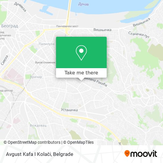 Avgust Kafa I Kolači map