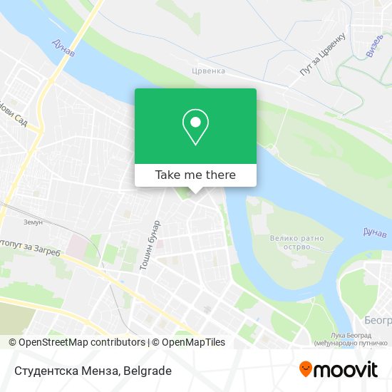 Студентска Менза map