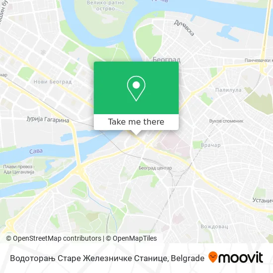 Водоторањ Старе Железничке Станице map