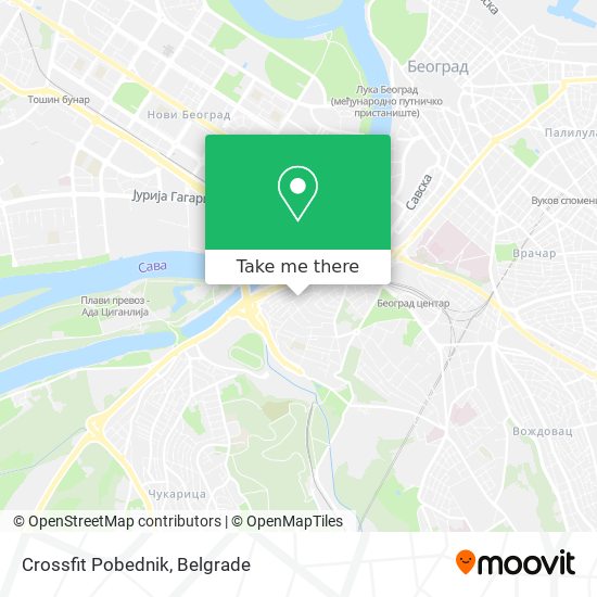 Crossfit Pobednik map