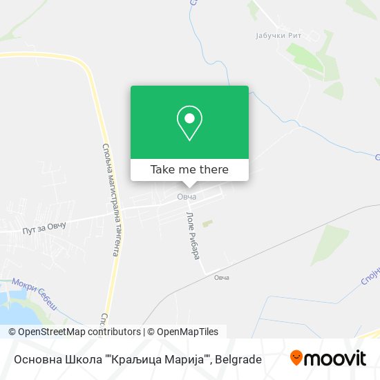 Основна Школа ""Краљица Марија"" map