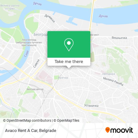 Avaco Rent A Car map