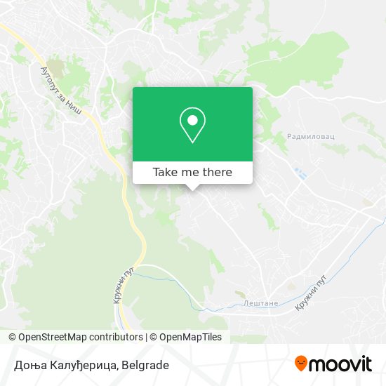 Доња Калуђерица map