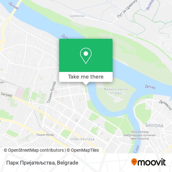 Парк Пријатељства map