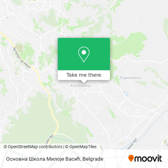 Основна Школа Милоје Васић map