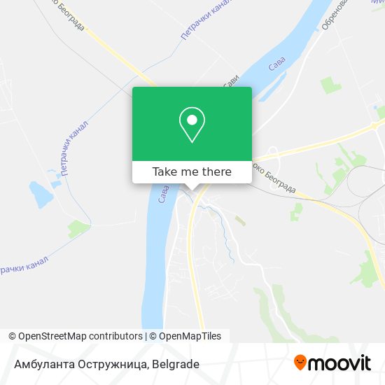 Амбуланта Остружница map