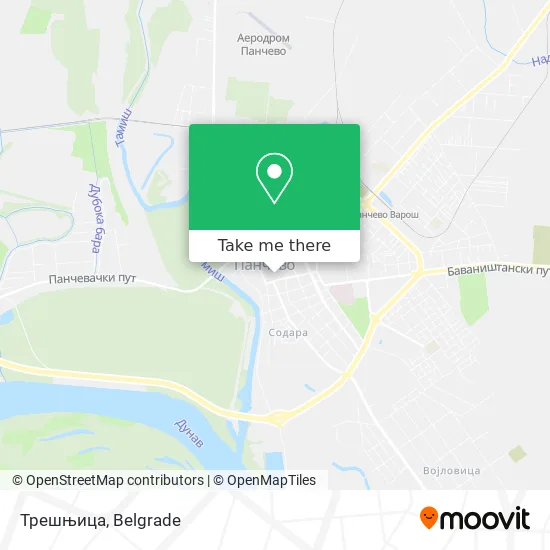 Трешњица map