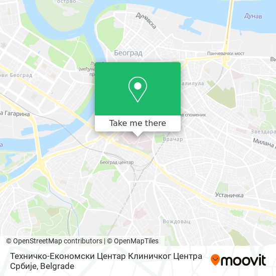 Техничко-Економски Центар Клиничког Центра Србије map