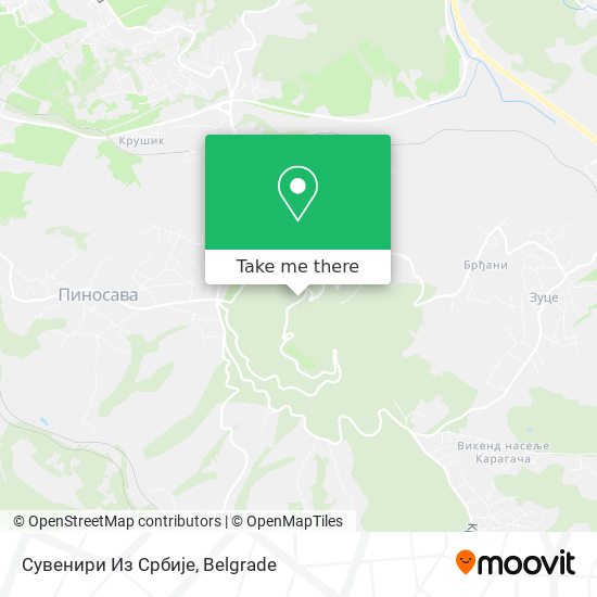 Сувенири Из Србије map