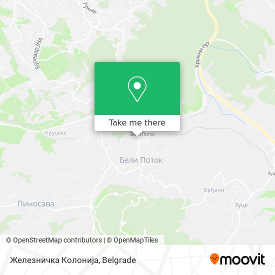 Железничка Колонија map