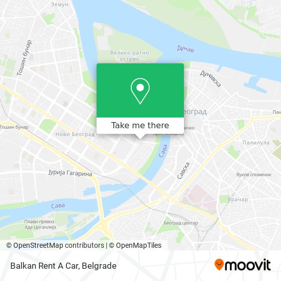 Balkan Rent A Car map