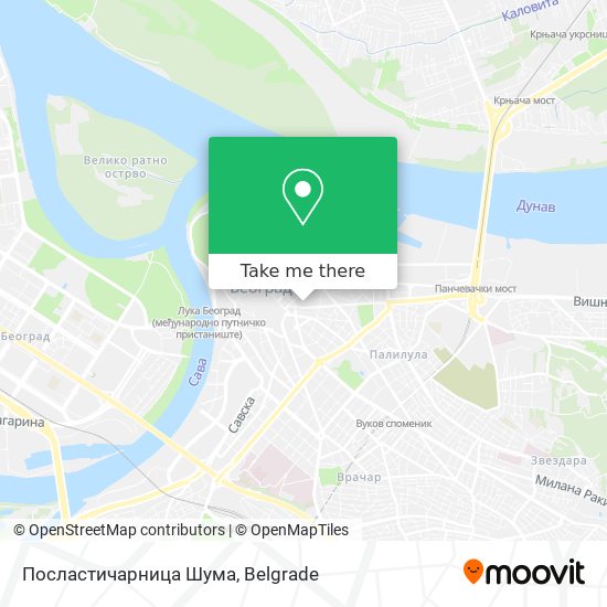 Посластичарница Шума map