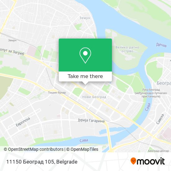 11150 Београд 105 map