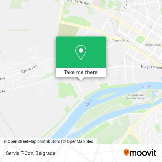 Servis T-Con map