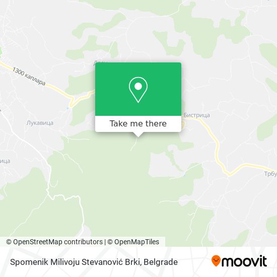 Spomenik Milivoju Stevanović Brki map