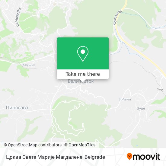 Црква Свете Марије Магдалене map