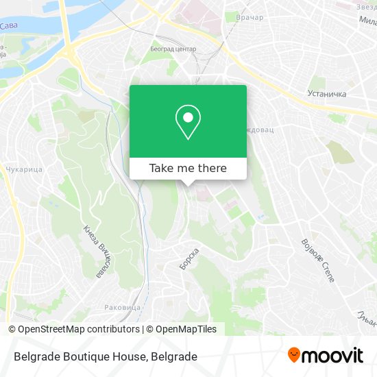 Belgrade Boutique House map