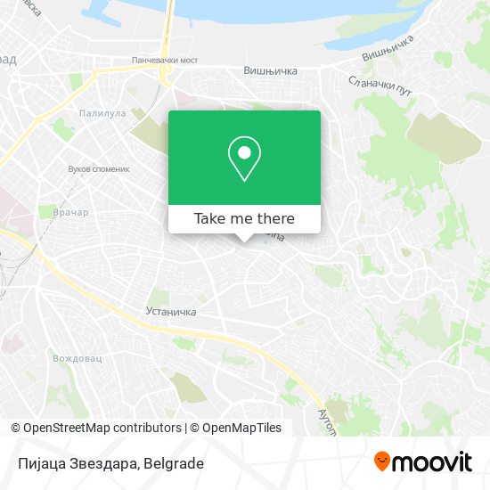 Пијаца Звездара map