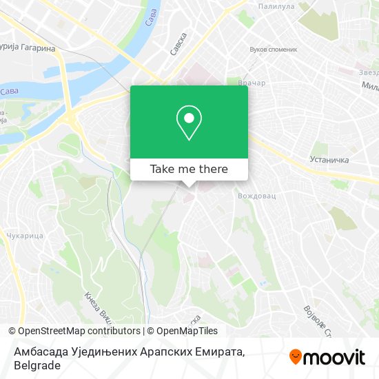 Амбасада Уједињених Арапских Емирата map