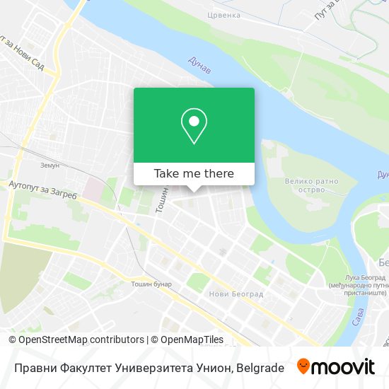 Правни Факултет Универзитета Унион map