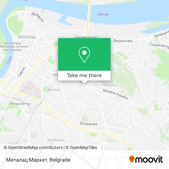 Металац Маркет map